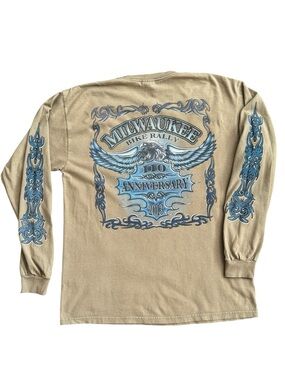 Milwaukee Bike Rally 110th Anniversary Long Sleeve Tribal Bike Shirt